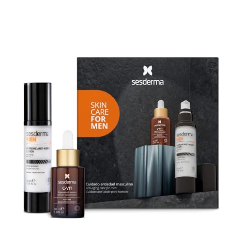 Confezione Sesderma Men: Sesderma Men Supreme Anti-Aging Lotion 50 Ml. + C-Vit Serum 30 Ml.