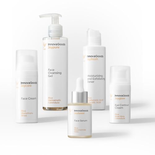 Innovagoods® Set Skincare, X1 Crema Idratante Per Il Viso, X1 Contorno Occhi, X1 Siero Per Il Viso, X1 Gel Detergente Per Il Viso, X1 Tonico Per Il Vi