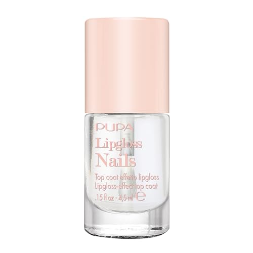 Pupa Smalto Top Coat Effetto Lipgloss Nails Nail Polish 100 Trasparente Ml.4,5