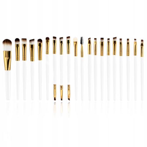 Profico Set Di Pennelli Professionali Per Il Trucco – 20 Pezzi – Pennelli Sintetici – Pennello Per Cipria, Fondotinta, Correttore, Pennello Per Labbra