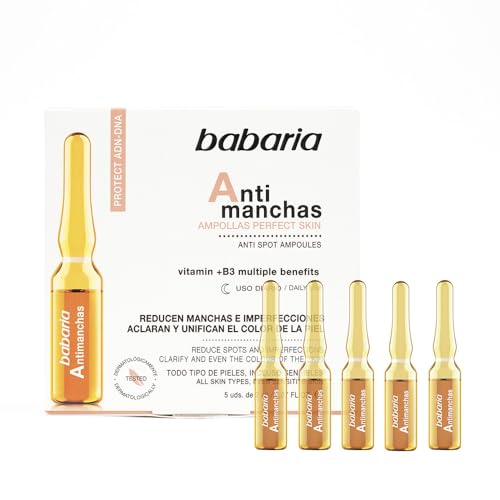 Babaria ? Ampollas Faciales Antimanchas Con Vitamina B3 ? 10 Ml (5 Uds X 2 Ml)
