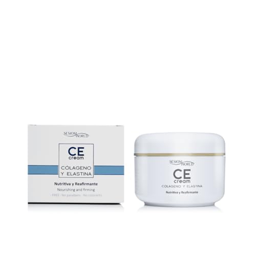 Sesiomworld Crema Viso Nutriente E Rassodante Ce Collagene Ed Elastina Senza Parabeni, 200 Ml, 1 Pezzo, 280 G