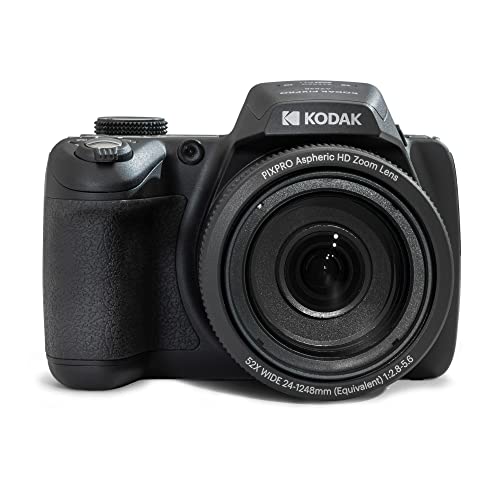 Kodak Pixpro Az528 - Fotocamera Bridge Digitale 16 Megapixel, Zoom Ottico 52X, Stabilizzazione Ottica, Schermo Lcd 3 Pollici, Video Full Hd 1080P, Bat