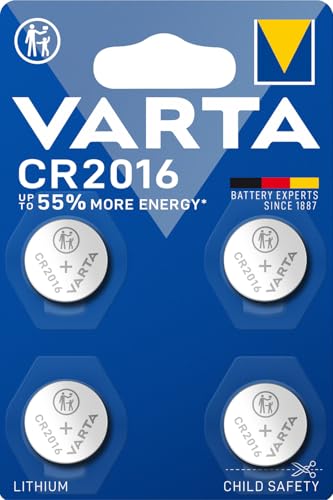 Varta 4008496996247 - Batteria Elettronica Al Litio Cr2016 X 4, Incolore, Taglia Unica