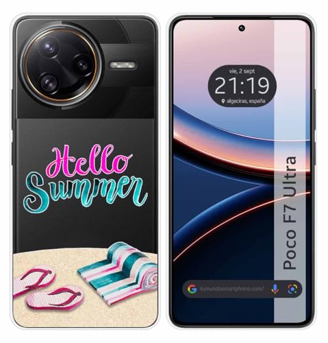 Tumundosmartphone Custodia In Silicone Trasparente Per Xiaomi Poco F7 Ultra 5G Design Summer Disegni