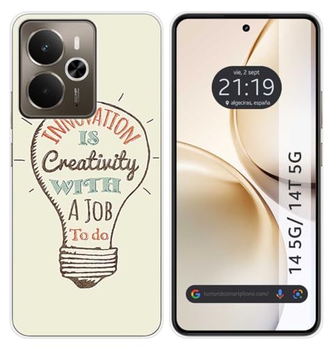 Tumundosmartphone Custodia In Silicone Per Realme 14 5G/14T 5G Design Creativity Disegni