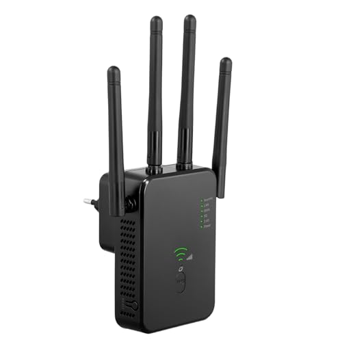 Ripetitore Wifi Potente Per Casa, Amplificatore Wifi Potente Extender Wifi 1200Mbps 5Ghz & 2.4Ghz Dual Band Con Porta Wan, Porta Lan, Compatibile Con 