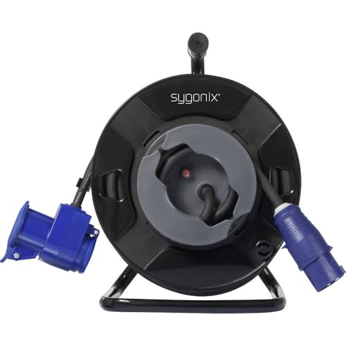 Sygonix Sy-6684366 Kabeltrommel 25M Nero Cee-Cara-Stecker