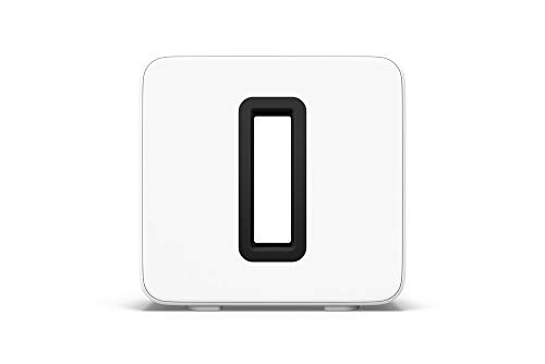Sonos Sub Subwoofer Wireless Per Bassi Profondi, Bianco Lucido