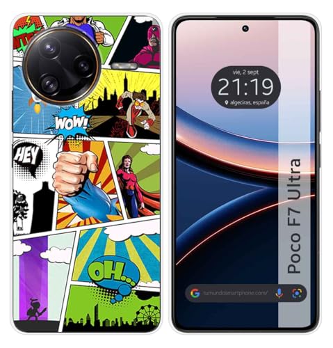 Tumundosmartphone Custodia In Silicone Per Xiaomi Poco F7 Ultra 5G Design Fumetto Disegni