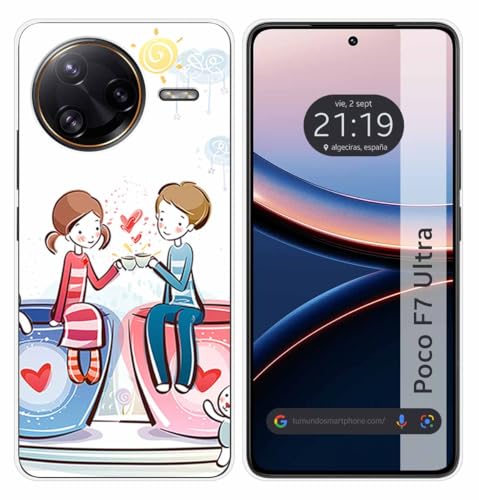 Tumundosmartphone Custodia In Silicone Per Xiaomi Poco F7 Ultra 5G Design Caffè Disegni