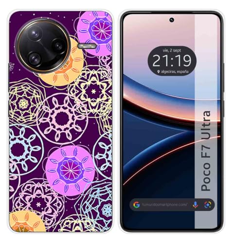 Tumundosmartphone Custodia In Silicone Per Xiaomi Poco F7 Ultra 5G Design Radial Disegni