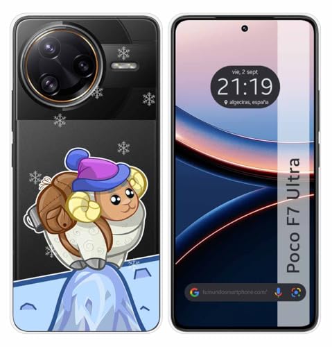 Tumundosmartphone Custodia In Silicone Trasparente Per Xiaomi Poco F7 Ultra 5G Design Capra Disegni