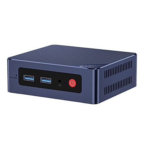 Beelink Mini S12 Mini Pc, Mini Computer Con Alder Lake-N N95, 16Gb So-Dimm Ddr4 +500Gb M.2 2280 Sata3 Ssd, Wifi5, Dual Hdmi, Dual Screen Display, 1000