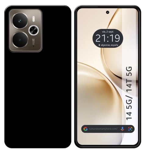 Tumundosmartphone Custodia In Silicone Gel Tpu Nera Per Realme 14 5G/14T 5G