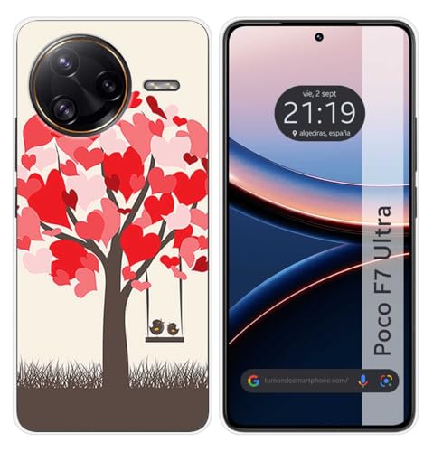 Tumundosmartphone Custodia In Silicone Per Xiaomi Poco F7 Ultra 5G Design Uccellini Disegni