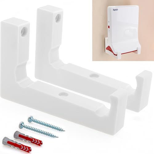 Babotech Supporto Da Parete Per Fritz Ripetitore 6000/3000 - Set Di Due Pezzi Con Viti E Tasselli - Fissaggio Robusto Per Una Ricezione Wi-Fi Ottimale