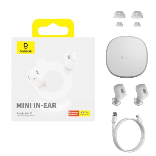 Baseus Earphones Tws Bowie Wm01 (White)