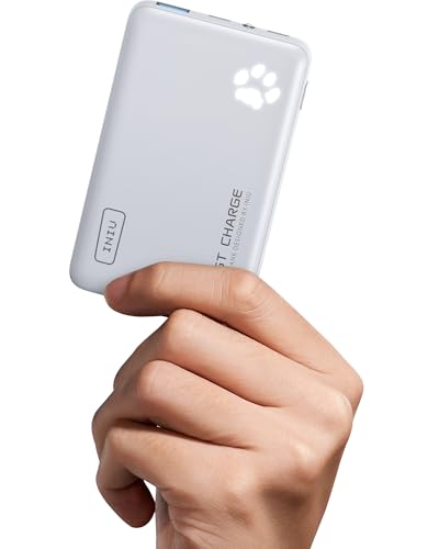 Iniu Power Bank, 22,5W 10000Mah Ultra Sottile & Leggero Fast Charging Powerbank, Caricatore Portatile Essenziale Per Il Campeggio Esterno Per Iphone S