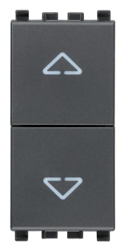 Due Pulsanti Interbloccato No+No 10A Grigio