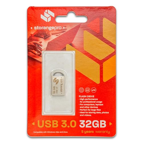 Storange Pro Clé Usb 32 Go 3.0 Mini Argent