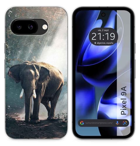 Custodia In Silicone Per Google Pixel 9A 5G Design Elefante Disegni