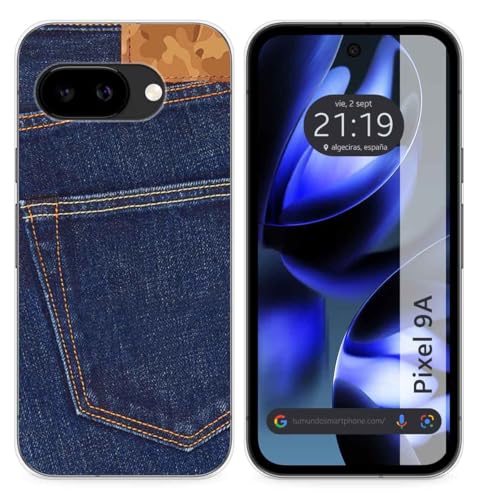 Custodia In Silicone Per Google Pixel 9A 5G Design Jeans Disegni