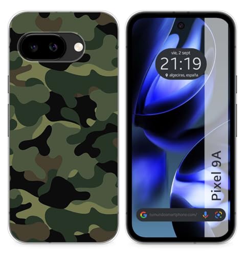 Custodia In Silicone Per Google Pixel 9A 5G Motivo Mimetico Disegni
