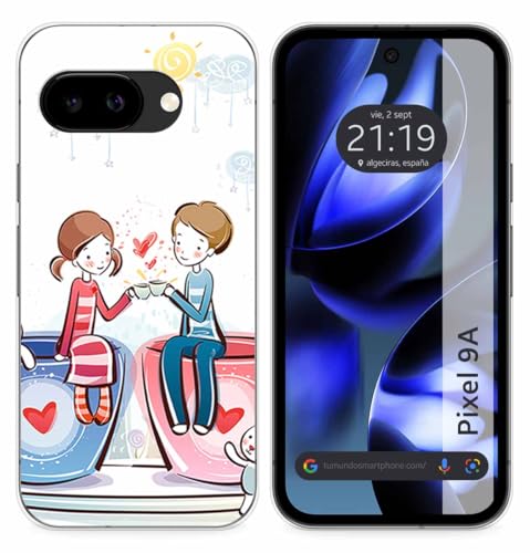 Custodia In Silicone Per Google Pixel 9A 5G Design Caffè Disegni