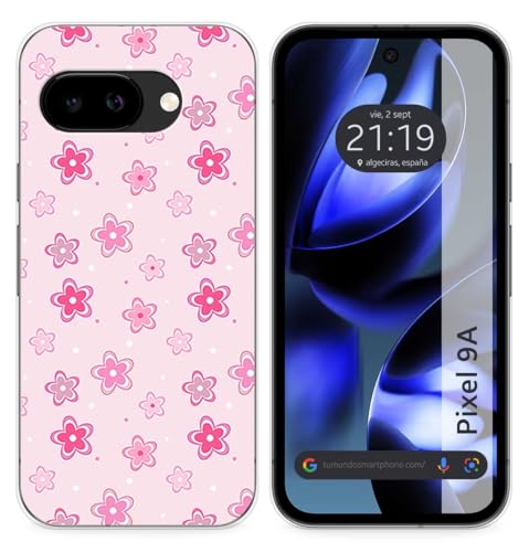 Custodia In Silicone Per Google Pixel 9A 5G Motivo Fiori Disegni