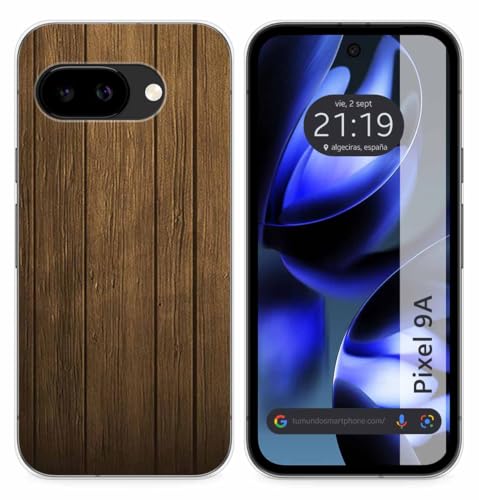 Custodia In Silicone Per Google Pixel 9A 5G Design Legno Disegni