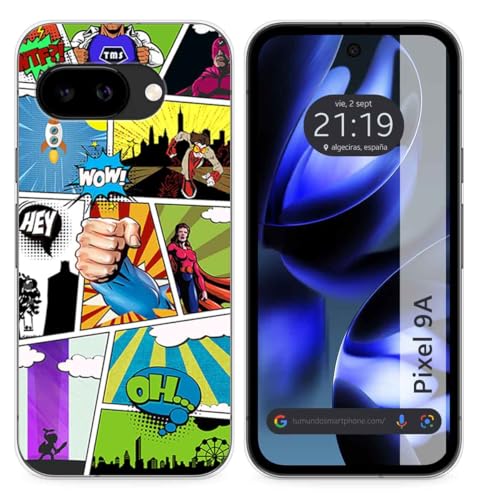Custodia In Silicone Per Google Pixel 9A 5G, Motivo: Fumetti Disegni