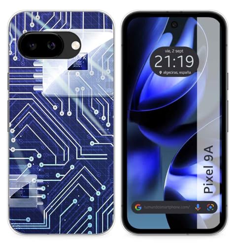 Custodia In Silicone Per Google Pixel 9A 5G Design Circuito Disegni