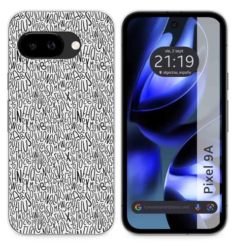 Custodia In Silicone Per Google Pixel 9A 5G Design Lettere Disegni