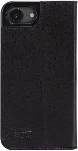 Jt Berlin Custodia A Libro In Vera Pelle, Compatibile Con Apple Iphone 16E, Con Funzione Di Supporto, Scomparti Per Carte Di Credito, Chiusura Magneti