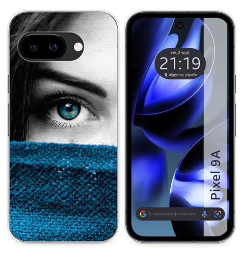 Custodia In Silicone Per Google Pixel 9A 5G Motivo Occhio Disegni
