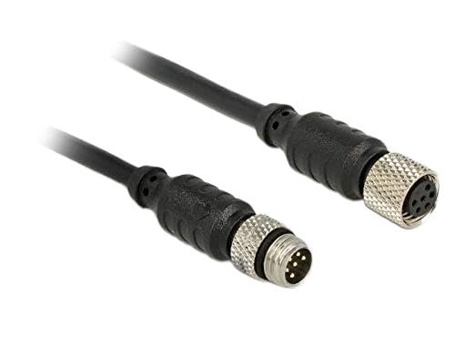 Navilock 62973 Cavo Seriale Nero 3 M M8
