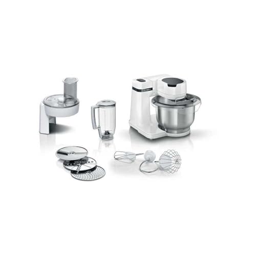 Robot Pasticceria Compatto E Multifunzione Kitchen Machine Bosch Serie 2 - 700W - 3,8L - Bianco