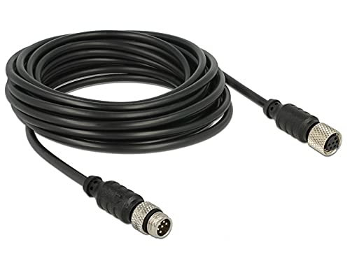 Navilock 62974 Cavo Seriale Nero 5 M M8 - Cavi Seriali (Nit, 5 M, M8, M8, Male Connector/Female Connector, Noir)