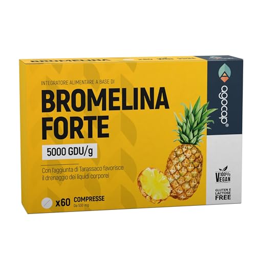 Bromelina 5000 Gdu/G - Bromelina Forte Drenante. Drenante Forte Dimagrante, Con Tarassaco E Bromelina Extra Forte Drenante. Rimedio Anticellulite. Ide