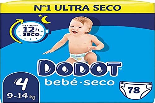 Dodot Bambino - Pannolini Taglia 4, 9 Kg-14 Kg Che Garantiscono Fino A 12 Ore Asciutto