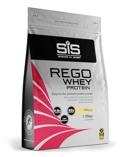 Science In Sport Rego Polvere 1,35Kg Vaniglia - Polvere Per Bevande Di Recupero Con Carboidrati, Proteine, Elettroliti, Vitamine E Minerali, Supporta