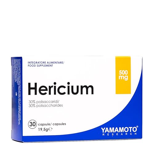 Yamamoto Research Hericium 30 Capsule, Integratore Alimentare A Base Di Estratto Secco Di Hericium Erinaceus, Supporta Il Sistema Immunitario E Proteg