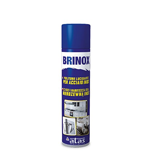 Atas, (3Pz) Brinox, Pulitore Detergente Per Acciaio Inox, 600Ml