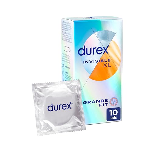 Durex Preservativi Invisibile Xl, Ultra Sottile Progettato Per Massimizzare Le Sensazioni, 10 Preservativi Xl