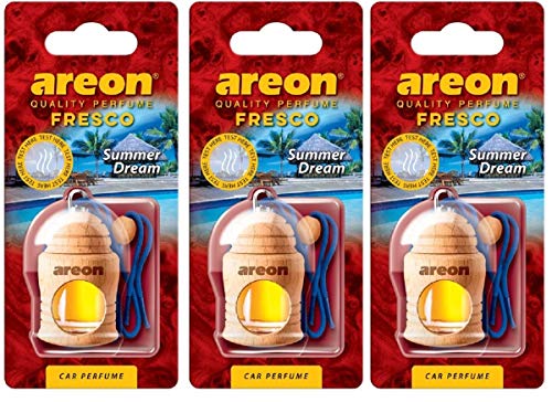 Areon Deodorante Per Auto Fresco Summer Dream, 4 Ml, Confezione Multipla Da 3