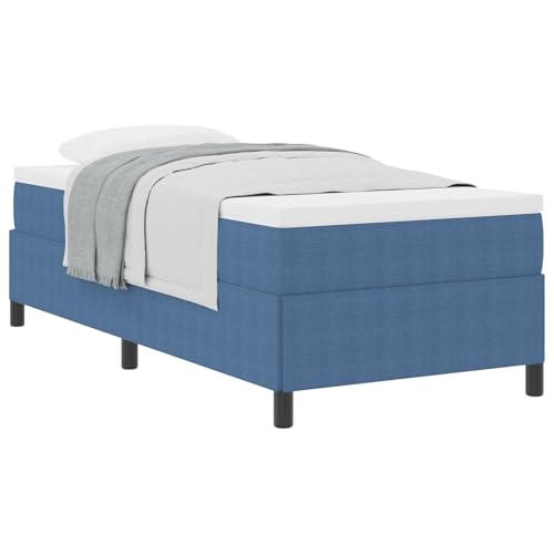 Vidaxl Struttura Letto Blu 90X200 Cm In Tessuto Corduroy