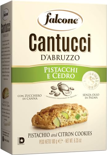 Falcone - Cantucci D'Abruzzo, Al Pistacchio E Cedro, Le Buone Ricette Di Nonnannunziata - 200 Grammi