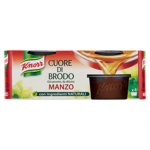 Knorr - Cuore Di Brodo, Manzo, Gia' Pronto, Da Diluire - 112 G 4 Vaschette