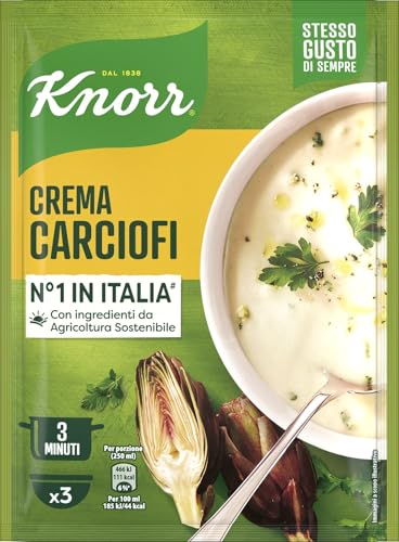 Knorr Crema Carciofi, Piatti Pronti Knorr Con Verdure Da Agricoltura Sostenibile, Senza Coloranti, Senza Conservanti, Vegetariano, 88 G